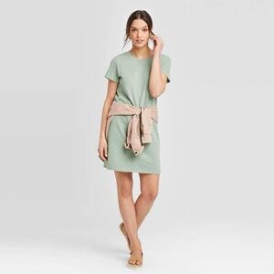Universal Thread Sage Green T-Shirt Dress
